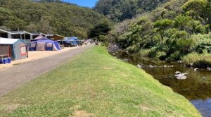 Camping on the embankment