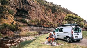 Camping on the embankment